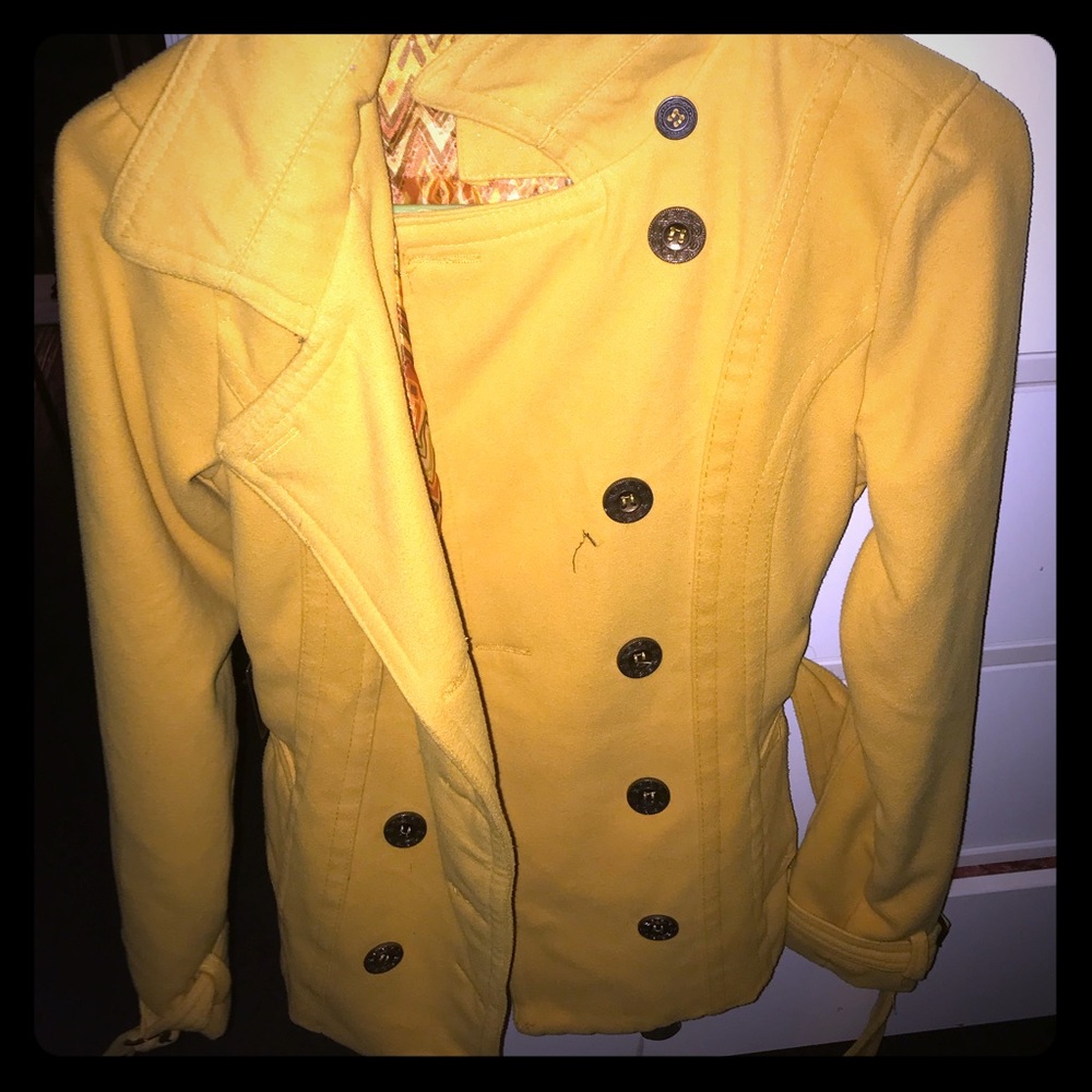 Yellow Blazer coat from Rue 21